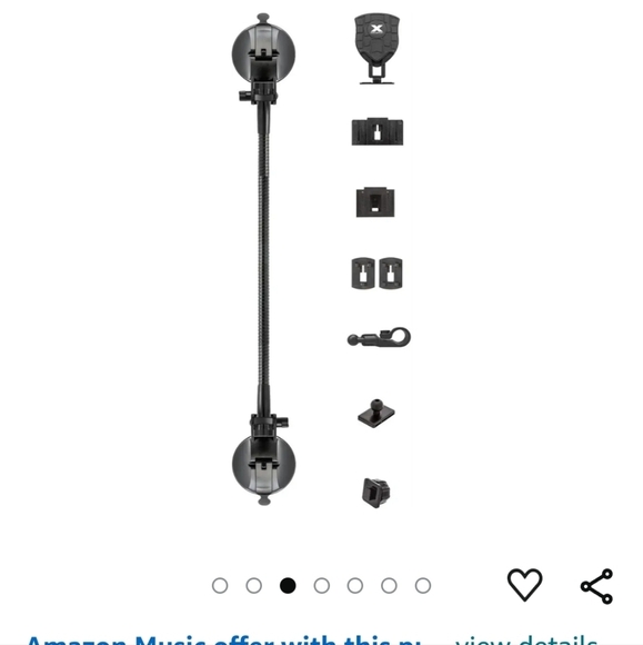 Bracketron HD (Heavy-Duty) Gear Rack PRO Portable Dash & Window Mount - Picture 4 of 5